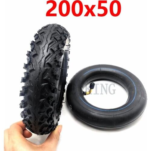 200X50 Off Road Tyre 8x2 Inch Inner Puter Tire for Electric Scooter Wheel Chair Truck Pneumatic Trolley Cart Accessories