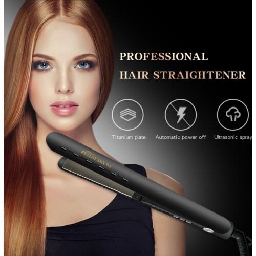 Hair Straightener Four-gear Temperature Adjustment Ceramic Tourmaline Ionic Flat Curling Iron Hair Straightener For Women Hair