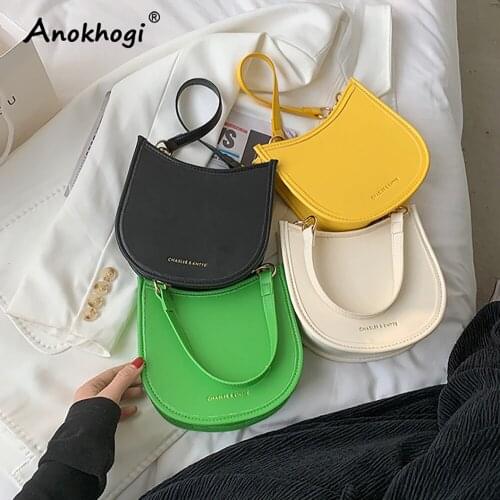 Candy Color Fashion Saddle Women Casual Handbag Underarm Bag Female Shoudler Bag ML99