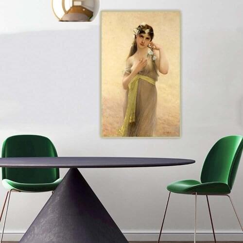 Jules Joseph Lefebvre《Morning Glory》Canvas Oil Painting Artwork Aesthetic Poster Picture Wall Hanging Decor Home Decoration