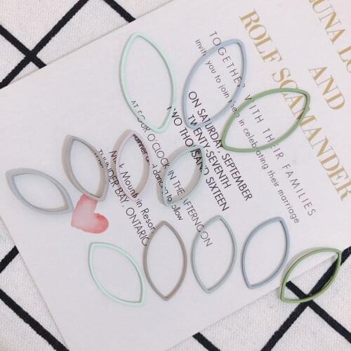 10 pieces of DIY copper spray paint simple horse eye oval earrings earrings earrings earrings accessories materials