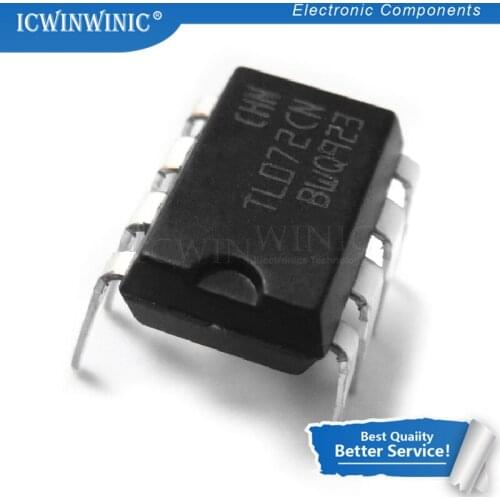 100piece TL072CP TL072CN DIP8 TL072 DIP In Stock