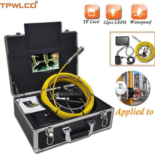20m High Quality Cable 23mm Drainage Inspection Camera Head Camera Viewing 120degree Pipe Wall Video Inspection System 7" Screen