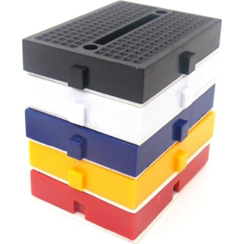 5pcs SYB-170 Mini Solderless Prototype Experiment Test Breadboard SYB170 Tie-points 35*47*8.5mm