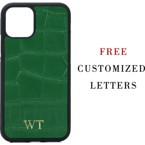 Hot Sale Free Customized Name Embossed Crocodile Leather New Design Case For IPHONE 11, 12 pro, 11PRO MAX CASE,11 PRO