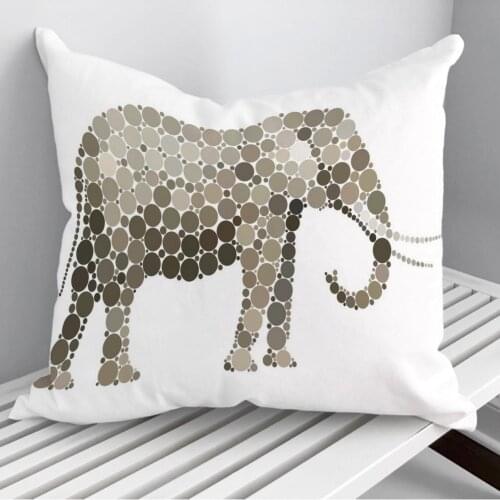 Black Pride Africa Elephan Throw Pillows Cushion Cover On Sofa Home Decor 45*45cm 40*40cm Gift Pillowcase Cojines Dropshipping
