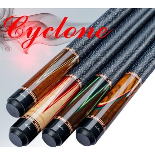 Cyclone Billiard Pool Cue with case Inlaid Carving Cue 13mm Tip 3*8/8 Radial Pin Handmade Professional Cues Hard Maple Shaft