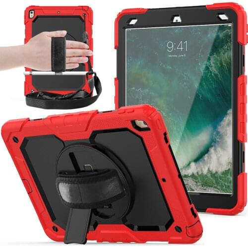 For iPad Air 3 Case Pro 10.5 2019 360 Rotating Hand Shoulder Strap Shockproof Case Built-in Screen Protector for iPad air 4