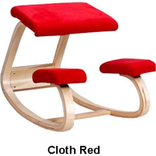 Home Office Ergonomic Kneeling Chair Rocking Balancing Wood Comfortable Kneel Stool