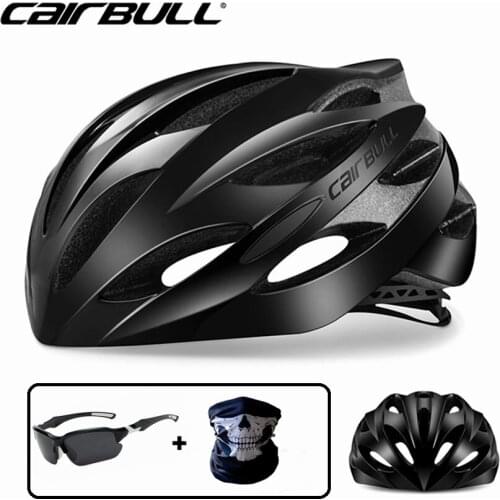 HOT BRAND Ultralight Racing Cycling Helmets with Sunglasses Gift Intergrally-molded MTB Bicycle Helmet Mountain Road Bike Helmet
