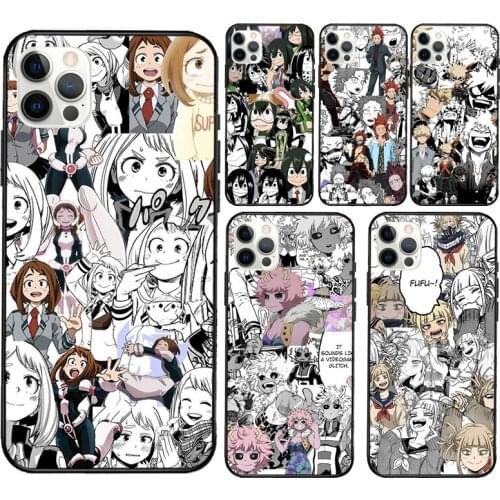 My Hero Academia Collage Silicone Case For Apple iPhone 11 Pro Max XS XR X 8 7 Plus SE 2020 12 Pro Max Back Cover