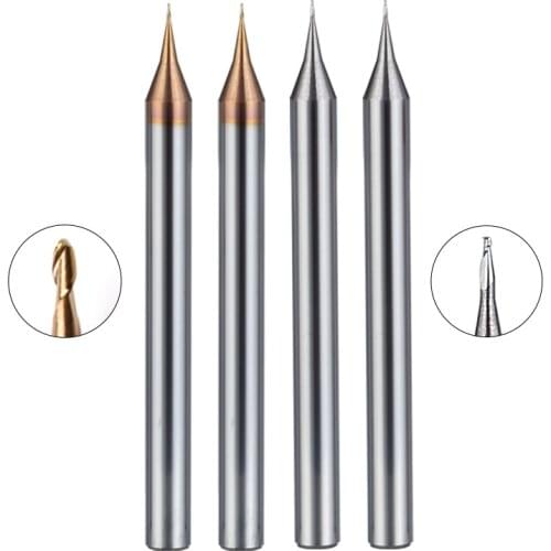 1PC R0.1 R0.15 R0.2 R0.25 R0.3 R0.35 R0.4 R0.45 Mould engraving Ball end mill cutter CNC engraving Fine grinding tools