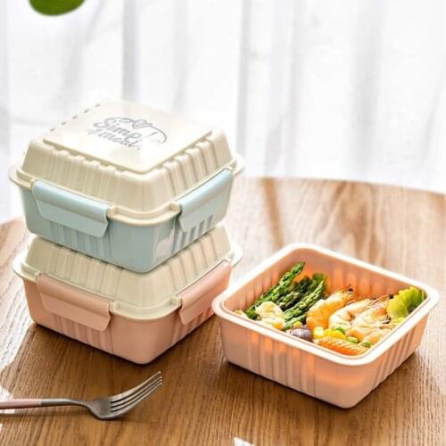 Lunch Box for Kids Bento Box Food Container Plastic Storage Container Japanese School Lunchbox Picnic Packed Lunch Box Children