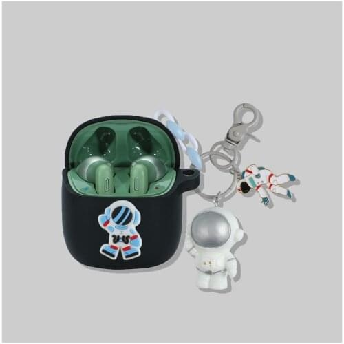 Cute Cartoon Silicone Cover for JBL TUNE 220 TWS Case Bluetooth Earphone Case Headphone Protective Box Bag with Keychain