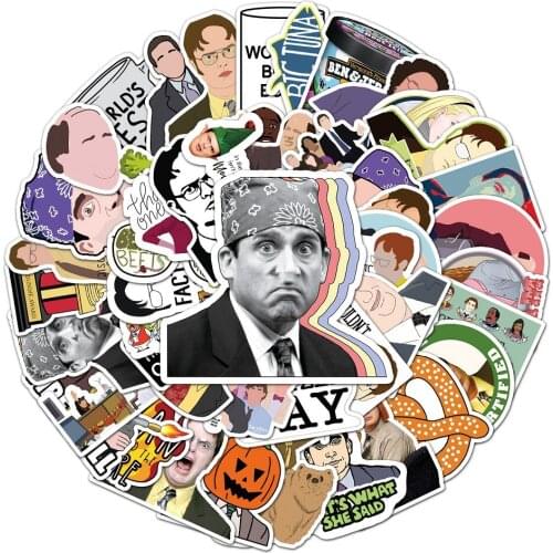 10/50pcs TV Show Office Stickers DIY Skateboard Fridge Guitar Travel Snowboard Motorcycle Luggage Classic Toy Cool Stickers