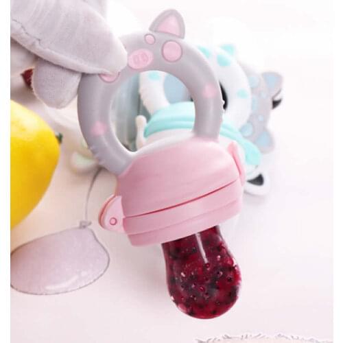 New pig Style Pacifier Cups Baby Food Feeding Bottle to Bite Baby Teeth to Chewing Enjoyed Fruit Side Dish Pacifier Nipple