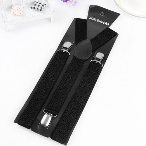 Unisex Mens Womens Clip-on Suspenders Elastic Y-Shape Adjustable Braces Colorful Suspenders Jeans Overall Elastic Belts