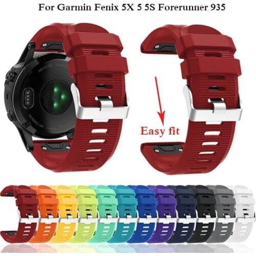 For QuickFit Band Garmin Fenix 6 6X 6S pro/5S 5X 5 Plus 3HR Silicone Strap Forerunner 945 935/Instinct Watchband 20 22 26mm