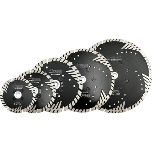 SHDIATOOL Hot pressed Diamond turbo Blades stone construction material Diamond cutting disc tile granite marble diamond blades