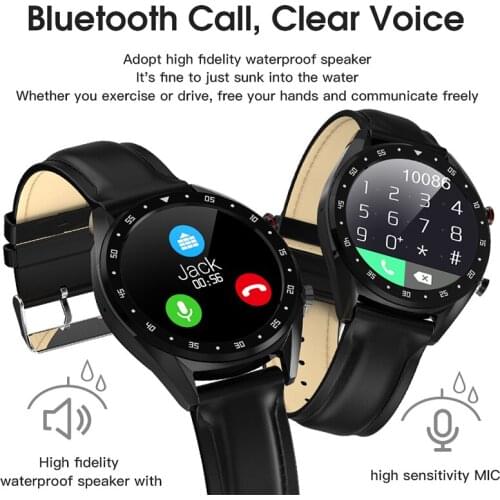 Bluetooth call music smart watch IP68 Swimming Sports watchs ECG heart monitor watch blood pressure control bracelet L7