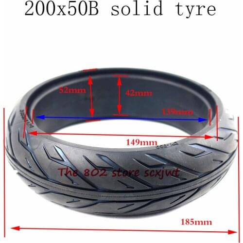 Super 200x50 For Xiaomi Scooter Spare Part ES2 solid tyre for Ninebot ES1 ES3 ES3 ES4 Scooter Motor wheel Tire Replacement part
