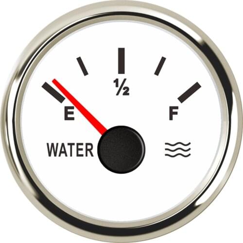 1pc Hot Sale 52mm Pointer Water Level Gauges E-1/2-F Water Level Meters Devices 0-190ohm or 240-33ohm for Car Ship Truck Yacht