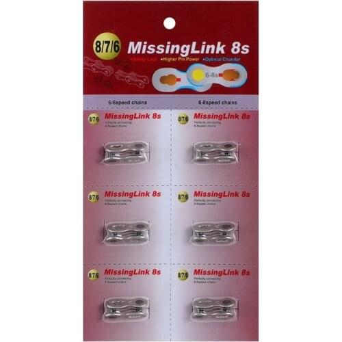 TOOPRE Bicycle Steel 6/7/8/9/10/11S Missing Link for SHIMANO Iamok Mountain Bike Silver Chain Quick-Link 28g