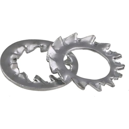 Internal Toothed Gasket Washer Lock Washer External Teeth Lock Washer Bright Zinc M3-M10