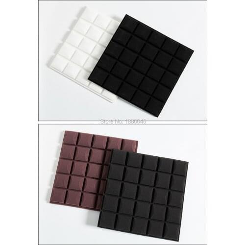 High density 5pcs/pack Size 50*50*5cm Grid acoustic foam black Soundproof acoustic panel studio foam for Studio Room / Drum room
