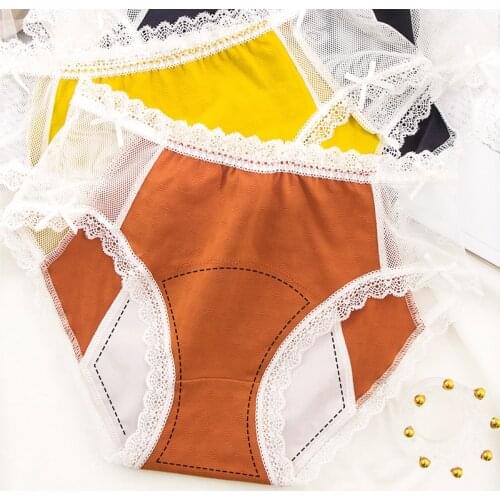 High Waist Large Size Menstrual Panties For Women Menstruation Briefs Cotton Leak Proof Plus Size Period Underwear Female XXXXL