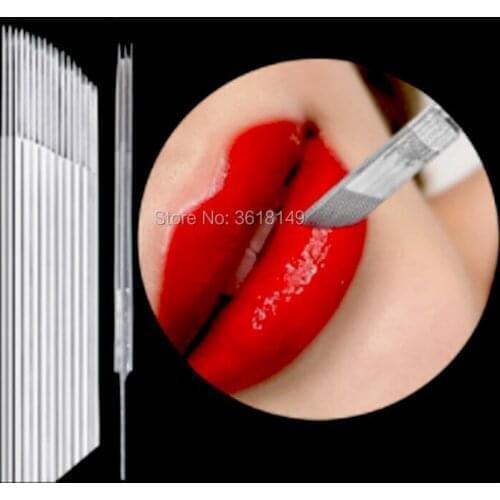 0.25mm Lamina Tebori Microblading Needles Bevel 17/18 Flex 0.3mm Tattoo Blade 14 flex Permanent Makeup Eyebrow Lip Embroidery
