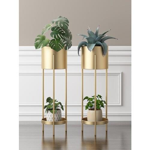 1/2Layers Flower Stand Rack Storage Shelf Iron Plant Holder Home Garden Flower Pot Organizer Living Room Balcony Storage Rack