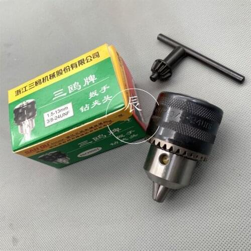 1pcs Wrench drill chuck 0.6-13mm thread 3/8m12 light connector