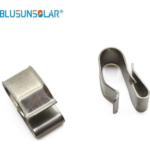 10 PCS/Lot Solar PV Cable Clips/Clamp With Stainless Steel For PV Solar Cable Wire XJ0210