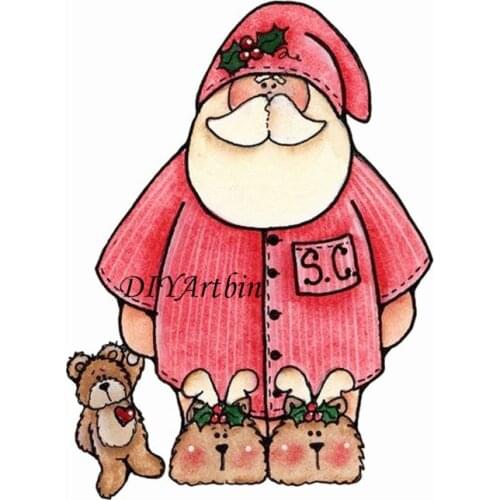 2021 Christmas Santa Claus Die Cut In Scrapbooking Metal Cutting Dies Embossing Scrapbooking Stencil Craft Cut Dies For DIY