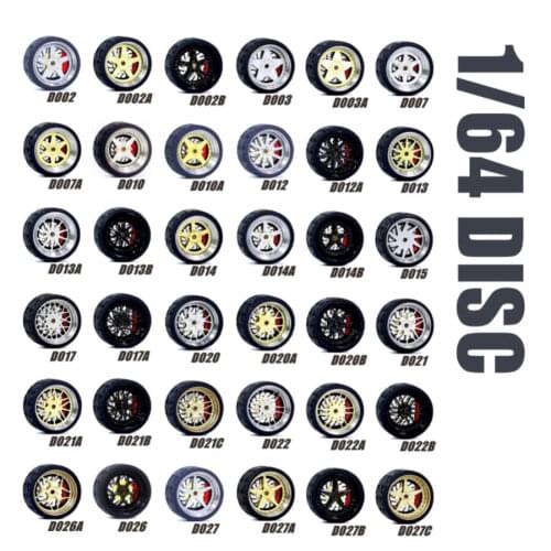 1/64 Model Car Tires Wheels Modified Garage Car Park Colorful Tire Rack Scene Accessories 1:64 Toy Cars Parts