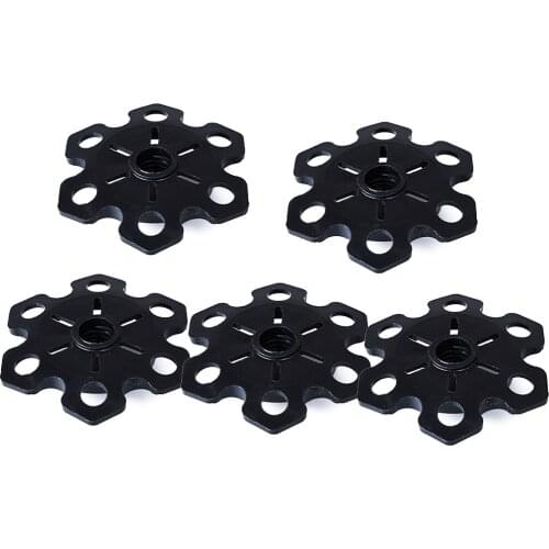 5pcs Snow Shape Outdoor Climbing Walking Stick Security End Accessory Trekking Pole Tip Hiking Portable Ski Mud Guard Basket Cap