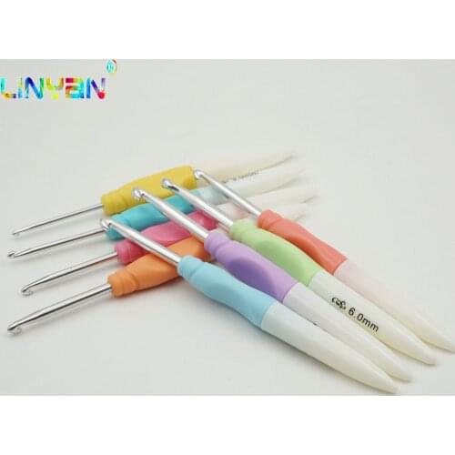 8pcs DIY Weaving tools Hand shank removable knitting Pen type bearded needle Latch needle Crochet hook 2.5mm-6.0mm t59