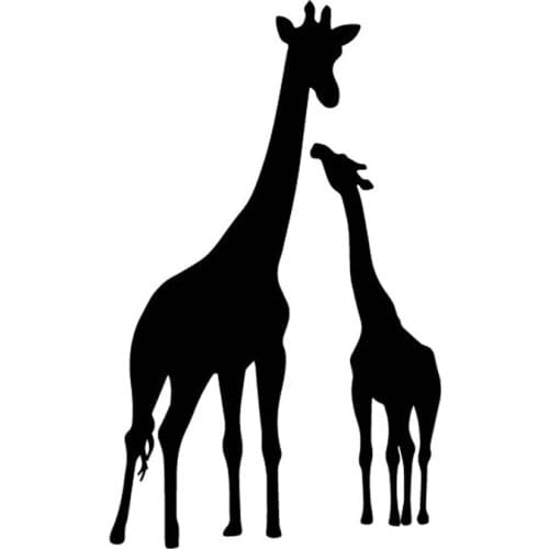 9.8CM*16.2CM Giraffe Pattern Car Sticker Car Door Accessories Vinyl Decal Decor