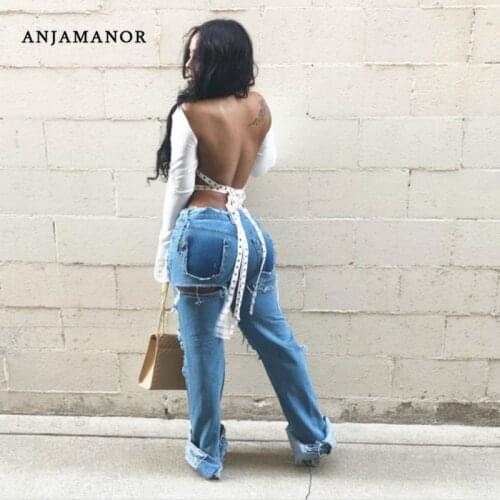 Женские рубашки ANJAMANOR China At AliExpress