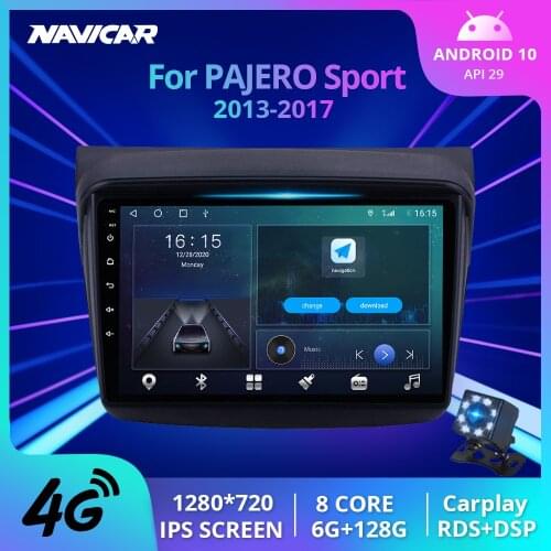 2DIN Android 10 Autoradio For MITSUBISHI PAJERO Sport/L200/2006+ Triton/2008+ PAJERO 2010 Car Multimedia Video Player GPS DSP