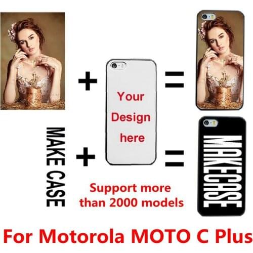 DIY Personalized custom photo name Customize printing your design picture cover case for Motorola MOTO C Plus