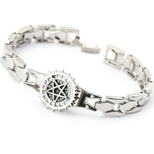 H&F Anime jewelry Black Butler metal silver plated charm bracelets Metal Bangle alloy Bracelet Cosplay Bangle Gift