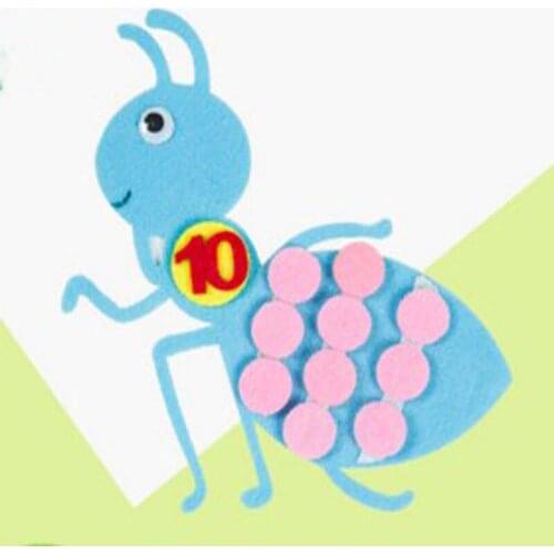 Cute Blue Ant Early Leanring Felt Fabric Children handmade Nonwoven Decoration DIY Felt Fabric