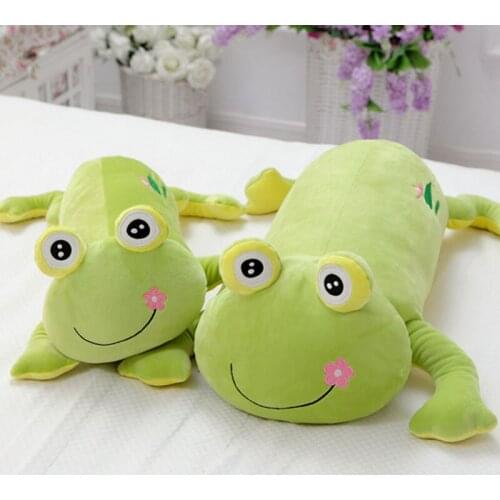 New Style 60-80CM Lying Soft Big Eyes Frog Plush Toys Doll Stuffed For Girl friend Kids Gift