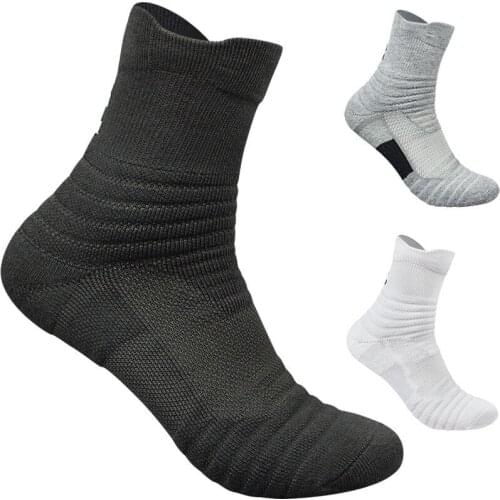 Running socks non slip breathable sport socks thick cotton towel men Soccer sock outdoor basketball socks
