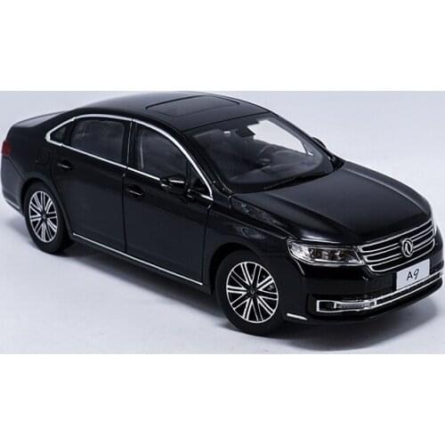 Original Factory Authentic 1/18 Dong Feng Aeoluse Black Scale A9 Diecast Metal Car Model with Small Gift