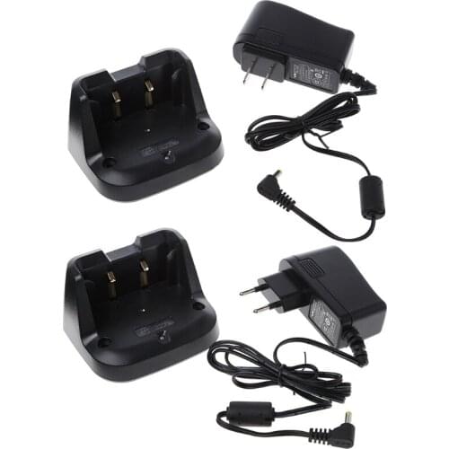 Portable Battery Charger Fast Charging Base Battery Recharger for YAESU FT-70D FT-70DR FT-70DS Walkie Talkie US/EU Plug