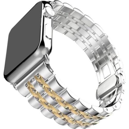 Stainless Steel Watch Strap For Apple Watch band 42mm 38mm 40mm 44mm Metal Replacement bracelet For iWatch Series 6 SE 5 4 3 2 1