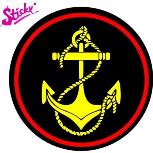 STICKY Marine Corps Of Russia Badge Brand Car Sticker Decal Decor Motorcycle Off-road Laptop Trunk Guitar Stickers